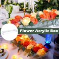 thumbnail image 2 of Clear Acrylic Flower Vase, Rectangular Floral Centerpiece For Dining Table, Acrylic Flower Arranger For Home Wedding, 2 of 5