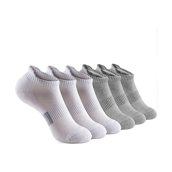 Eryueer Ankle Socks Womens Running Athletic No Show Socks Cushioned 5-Pairs