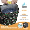 thumbnail image 2 of Travel Cooler Bag - Black Rawr Dinosaur Skeleton Pattern Camping Beer Cooler Backpack with Bottle Opener- Waterproof Insulated Picnic Backpacks - Cooler Bag for Beach, 2 of 6