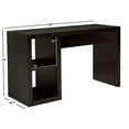 thumbnail image 6 of Better Homes & Gardens Cube Storage Office Desk, Espresso, 6 of 7