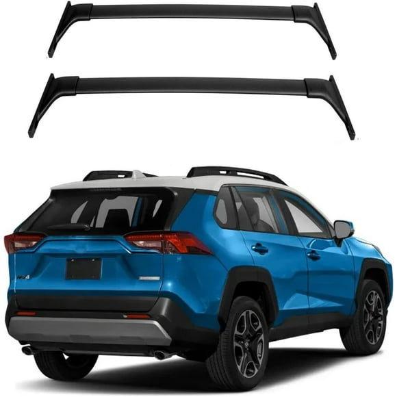 ROKIOTOEX Roof Rack Crossbars for 2019-2024 RAV4 Adventure Black Cross Bars