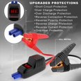thumbnail image 6 of Imazing Portable Car Jump Starter - 2500A Peak 20000mAH (Up to 8L Gas or 8L Diesel Engine) 12V Auto Battery Booster Portable Power Pack with LCD Display , QC 3.0 and LED Light, 6 of 7