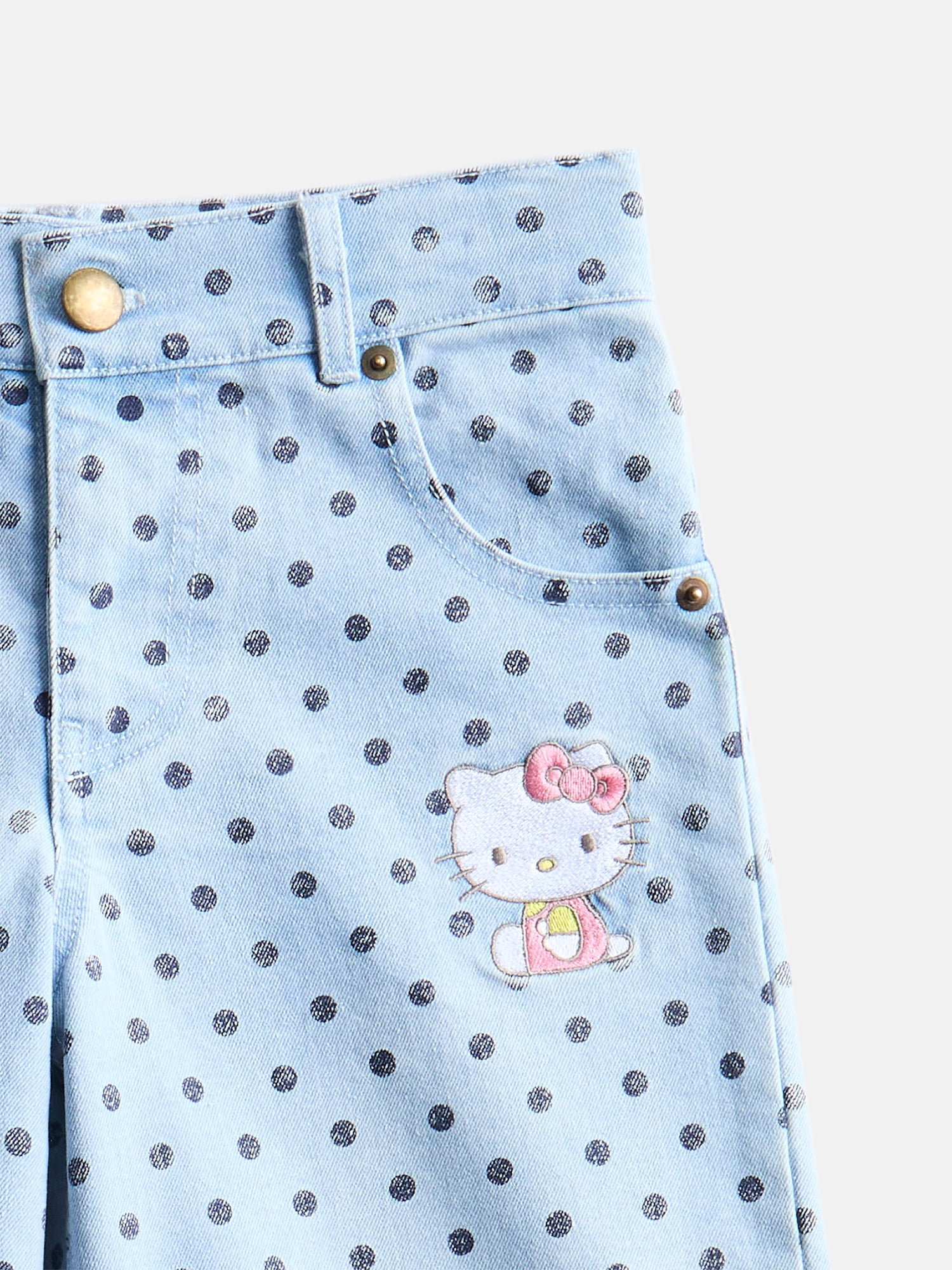 Hello Kitty Girls Denim Jeans, Sizes 4-16