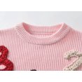 thumbnail image 5 of Afdoent Girls Sweaters Embroidered Soft Knit Sweater Kids Fall Pullover Sweaters Top Birthday Daily Wear 1-2 Years, 5 of 8