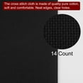 thumbnail image 4 of Uxcell 14 Count Cross Stitch Cloth 12 by 20 Inch Classic Reserve Fabric, Black 5 Pack, 4 of 6