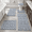 Light Grey-18"x26"+20"x32"+20"x48"+U20"x24"+Cover19"x21", variant on White/Black 5 Piece Bath Rug Set 18"x26"+20"x32"+20"x48"+U20"x24"+Cover19"x21" Absorbent Non-Slip Washable