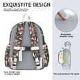 thumbnail image 5 of Boston Terrier Dog with Flower-1 Backpack for School,Cute School Bag,Schoolbag with Adjustable Shoulder Straps & Padded Back,13.4"x11"x4.7", 5 of 6