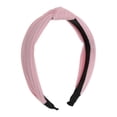 thumbnail image 1 of Diadema de nudo de algodón texturizado Unique Bargains, banda para el cabello suave para mujeres, altura de 1.3 pulgadas, rosa claro, 1 of 7