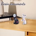 thumbnail image 5 of Halloween Decorations Resin Dog Cat Figurine, Halloween Decor Spooky Animal Statue Ornament for Dia De Los Muertos Style Display,Holiday Decoration for Party Tabletop Display, Home Decor, 5 of 6
