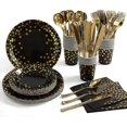 thumbnail image 1 of 175rosegoldpartyaccessoriesWhitepaperplatesandnapkinsMugsSilverBlack, 1 of 5