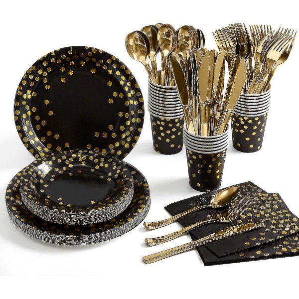 175rosegoldpartyaccessoriesWhitepaperplatesandnapkinsMugsSilverBlack
