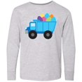 thumbnail image 3 of Inktastic Easter Egg Truck Boys Long Sleeve Youth T-Shirt, 3 of 5