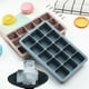 thumbnail image 2 of Juego de bandejas de cubitos de hielo de silicona | Moho flexible sin BPA para bandejas grandes de 15 cubos | Cubitos de hielo que se derriten lentamente para cócteles Whisky Wine | 4 bandejas, 2 of 4
