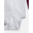 thumbnail image 3 of Wonder Nation Baby Boys' Graphic Cotton Bodysuit with Long Raglan Sleeves, Sizes 0M-24M, 3 of 3