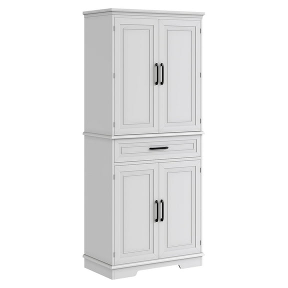 Danolapsi 72inch Tall Pantry Cabinet with Drawer, Kitchen Storage Cabinet with Adjustable Shelves, Door Shelves, Kitchen Pantry Cabinet for Dining Room
