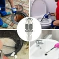 thumbnail image 2 of 1 Packs High-Pressure Sewer Nozzle 1/4" Stainless Steel 5000PSI for Drain Cleaning - 6 Rear Jets & 1 Front Jet, Unclogs Grease Hair Sand, Hot Water Resistant 310°F, 2 of 5