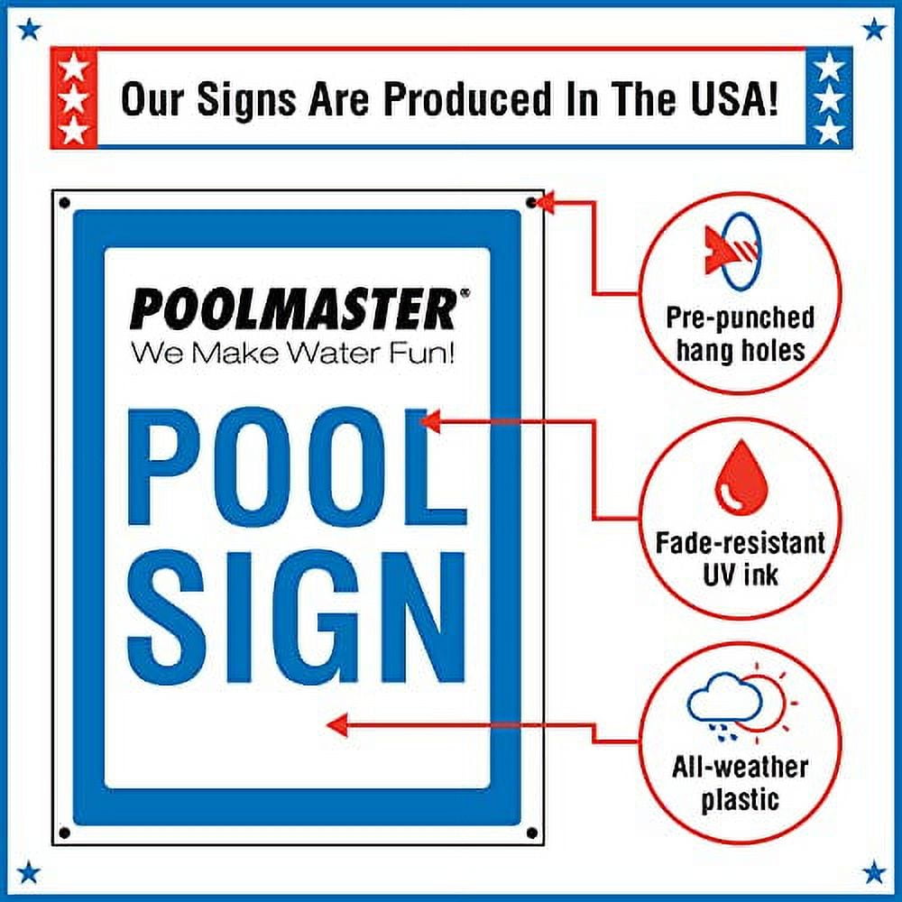 Poolmaster "No Skinny Dipping Before 6pm" Sign for a Residential and Commercial Swimming Pools and Spas