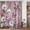 Pink, variant on Farmhouse Floral Shower Curtain, Rustic Blue Flower Butterfly Fabric Decor Shower Curtains for Bathroom Sets, Country Brown Blue Wooden Country Plant Curtain, with Hooks, 70X84IN