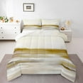 thumbnail image 2 of Erosebridal Simple Graffiti Bedding King Comforter Set,Modern Design Down Comforter,Yellow Brown Bedding Sets King with Comforter,Ultra Soft Room Decoration Reversible,3 Pieces, 2 of 8