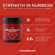 Six Star Pro Nutrition Pre-Workout Explosion for Energy, Focus and Intensity, Fruit Punch, 7.41 oz