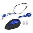thumbnail image 2 of Pair 8mm 10mm Motorcycle Rearview Mirrors Aluminum Alloy Arm, Ultra Clear Vision, Paint Finish Shell, Universal Fit, 2 of 7
