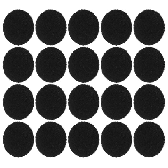 BESTYASH Versatile Black Cloth Covered Buttons with Sturdy Metal S 20Pcs