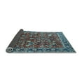 thumbnail image 2 of Ahgly Company Indoor Round Oriental Light Blue Industrial Area Rugs, 4' Round, 2 of 4