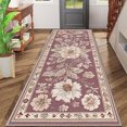 thumbnail image 2 of 2x6 FT Kitchen Runner Rugs Non Skid Washable, Faux Wool Rug Runners for Hallways Bathroom Carpet Runner, Soft Indoor Modern Floor Rug for Entryway Laundry Room, 2 of 11