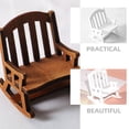 thumbnail image 2 of KAKOWELY Doll House Chair Model 2pcs Doll House Furniture Model Miniature Doll House Layout Rocking-chair Model2.76"X2.17"X2.17", 2 of 3