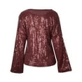 thumbnail image 2 of Sparkle Spring Long sleeve Round Collar Tunic, 2 of 3