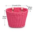 thumbnail image 3 of Bolsa de cesta delantera para bicicleta para niños y adultos, bolsa tejida a mano para manillar de bicicleta, bolsas para alforjas, 3 of 4
