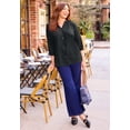 thumbnail image 2 of Catherines Women's Plus Size Petite Light And Airy Y-Neck Blouse, 2 of 6
