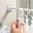 thumbnail image 4 of Shower Rod Holder, 2 Packs Tension Curtain Rod Bracket No Drilling, Adhesive Shower Rod Retainer Shower Curtain Rod Holder, 4 of 8