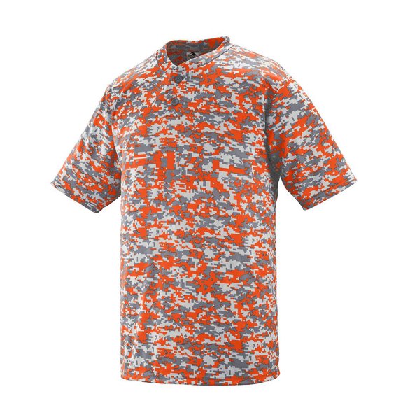 Augusta 4XL Digi Camo Wicking Two-Button Jersey Maroon Digi 1555