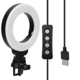 thumbnail image 4 of Lumière Anneau Dimmable LED, Lumière Anneau Noire 4 Pouces Luminosité Réglable pour Éducation en Ligne pour Enseignement pour Diffusion en Direct pour Conférence, 4 of 8