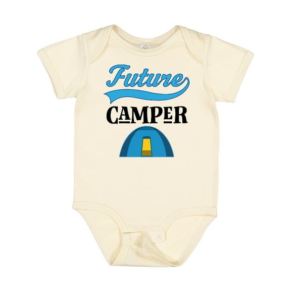 Inktastic Camping Future Camper Boys or Girls Baby Bodysuit
