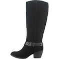 thumbnail image 3 of American Rag Womens Tegan Suede Knee-High Riding Boots Black 8 Medium (B,M), 3 of 3