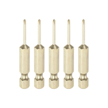 

Uxcell 5pcs PH0 Phillips Head Screwdriver Drill Bit 2 Length 0.08 Dia 1/4 Inch Hex Shank S2 Steel Magnetic Cross Head