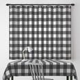 thumbnail image 3 of 60x84 Inch Plaid Vintage Linen Table Cloth for Rectangle Tables Striped Neutral Wipeable Durable Tablecloths Farmhouse Checkered Table Cover for Dining Room Outdoor Party Table Decor, 3 of 7