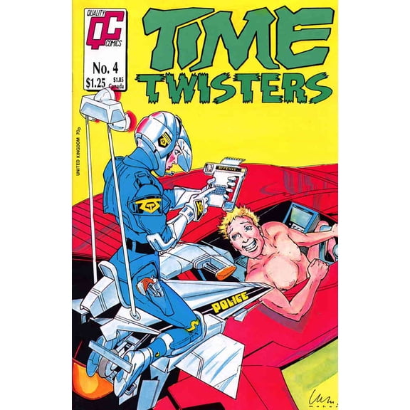 Time Twisters #4 VF ; Fleetway Quality Comic Book