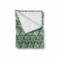 thumbnail image 2 of Abstract Soft Flannel Fleece Throw Blanket, Grunge Design Nature Themed Curlicue Ornamental Drops Natural Tones, Cozy Plush for Indoor and Outdoor Use, 50" x 70", Pale Green Jade Green, by Ambesonne, 2 of 6