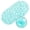 Bubbles-clear Teal, variant on Pebbles Bath Mat Clear Non-Slip Bathtub Mat with Suction Cups, Drain Holes for Bathroom Showers, Tub, Machine Washable, Latex Free Safe Shower Mats, Oval 27 x 14 Inch