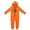 201-Orange, variant on jiaxiM Front Zip Onesie, Long Sleeve Jumpsuit, Halloween Casual Sleepwear, Classic Pumpkin Face Printed One Piece, Loose Fit Indoor Loungewear