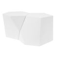 thumbnail image 5 of Modern Coffee Table , Geometric Artistic, And , White Finish 2 Design, White, To Wear , For Offices Living Rooms, 5 of 6
