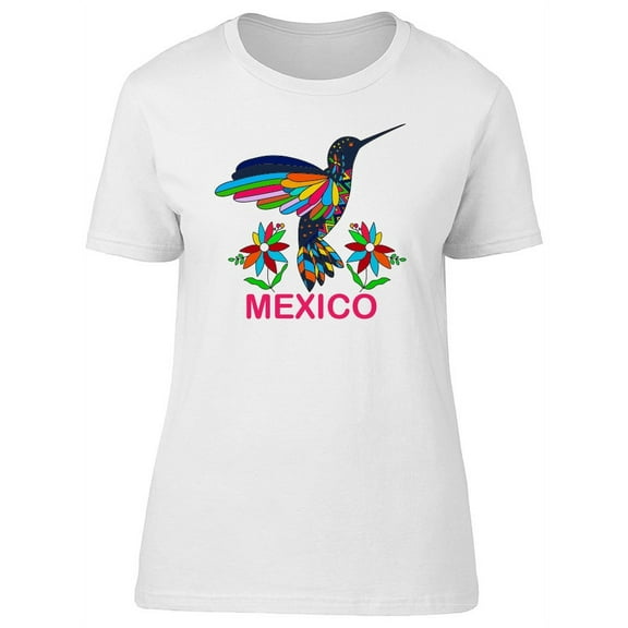 Mexico Floral Hummingbird T-Shirt Women -Image by Shutterstock, Female Small