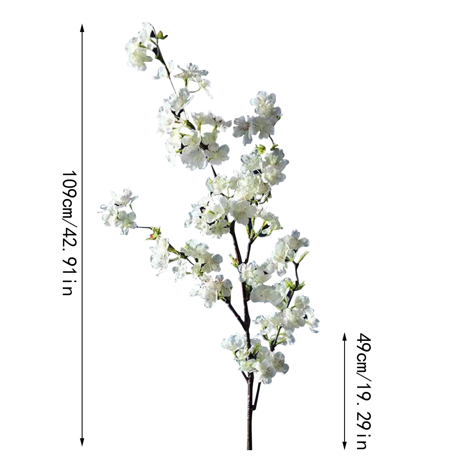 Tkrady Boutique Silk Cherry Blossom Branches, Artificial Cherry Blossom Tree Stems Cherry Flowers Vase Arrangements for Wedding Home Decor, Set of 3