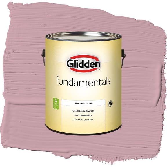 Glidden Fundamentals Lighthearted Rose / Purple, Eggshell Interior Paint, 1 Gallon