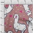 thumbnail image 2 of oneOone Cotton Silk Dusty Rose Fabric Sheep Nursery Decor Quilting Supplies Print Sewing Fabric By The Yard 42 Inch Wide, 2 of 6