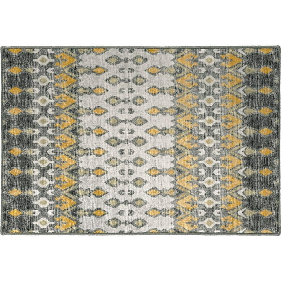 Dalyn Brisbane Area Rug BR1 Br1 Pewter Pewter Banded Diagonal 1' 8" x 2' 6" Rectangle