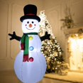 thumbnail image 1 of Muñeco de nieve inflable Kurala para decoración navideña, 1,5 m, con LED, 1 of 7